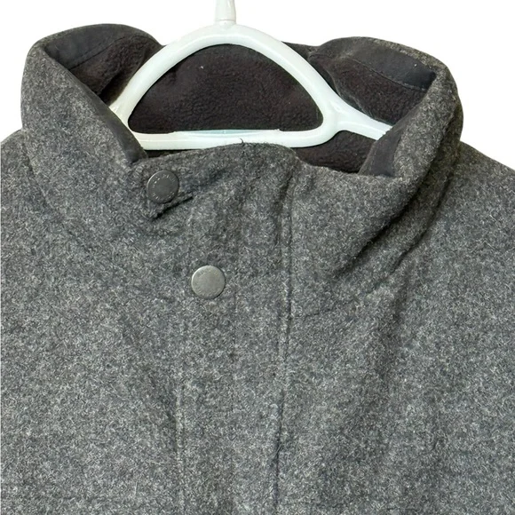 Woolrich Gray 80% Wool Quilted Utility Coat Medium - Picture 14 of 17